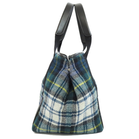 BALENCIAGA Navy Cabas S Handbag Wool 339933 - Picture 3 of 11